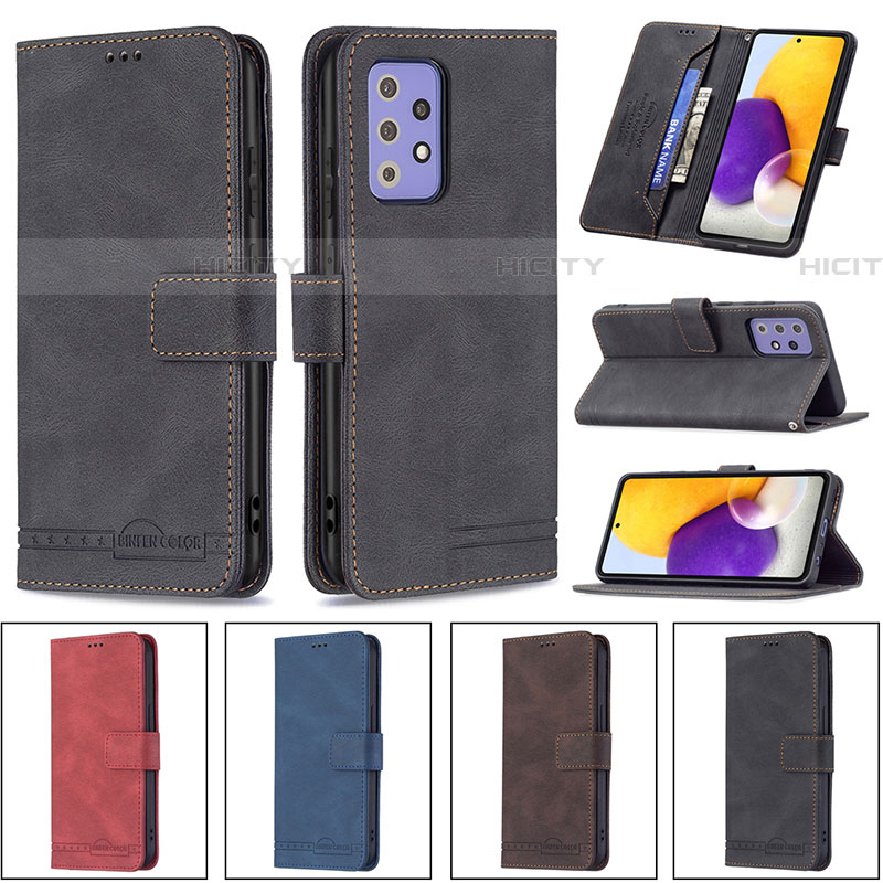 Funda de Cuero Cartera con Soporte Carcasa B05F para Samsung Galaxy A72 4G