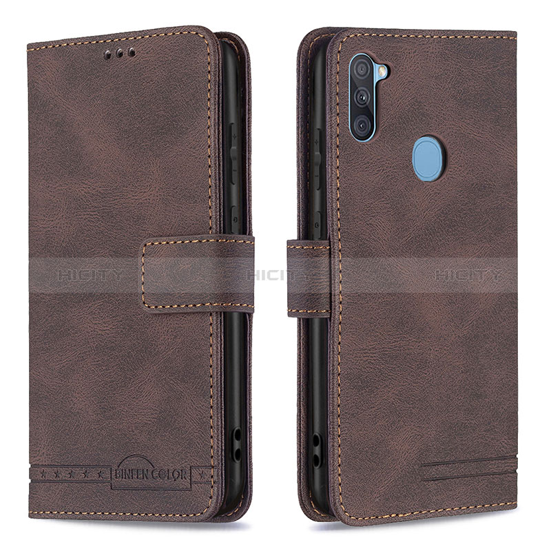 Funda de Cuero Cartera con Soporte Carcasa B05F para Samsung Galaxy M11