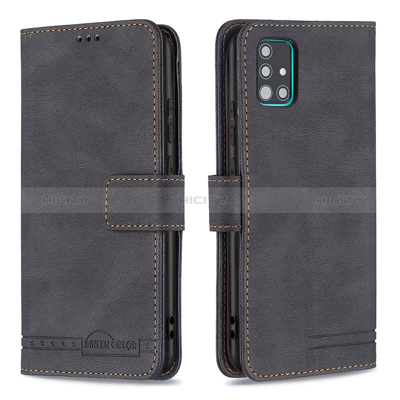 Funda de Cuero Cartera con Soporte Carcasa B05F para Samsung Galaxy M40S Negro