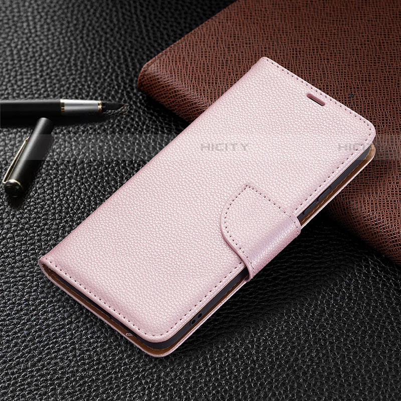 Funda de Cuero Cartera con Soporte Carcasa B05F para Samsung Galaxy S21 5G Rosa