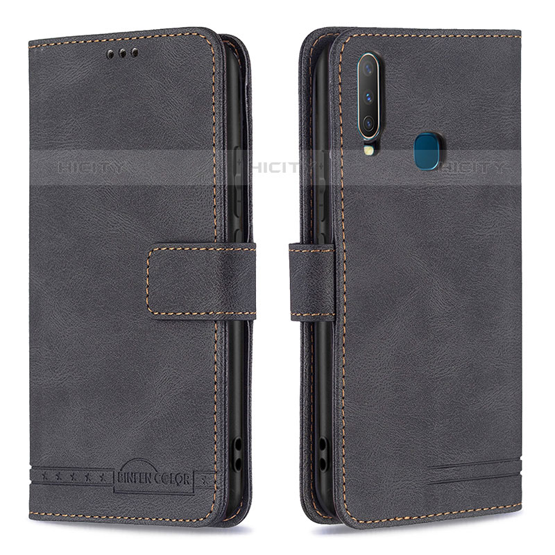 Funda de Cuero Cartera con Soporte Carcasa B05F para Vivo Y12