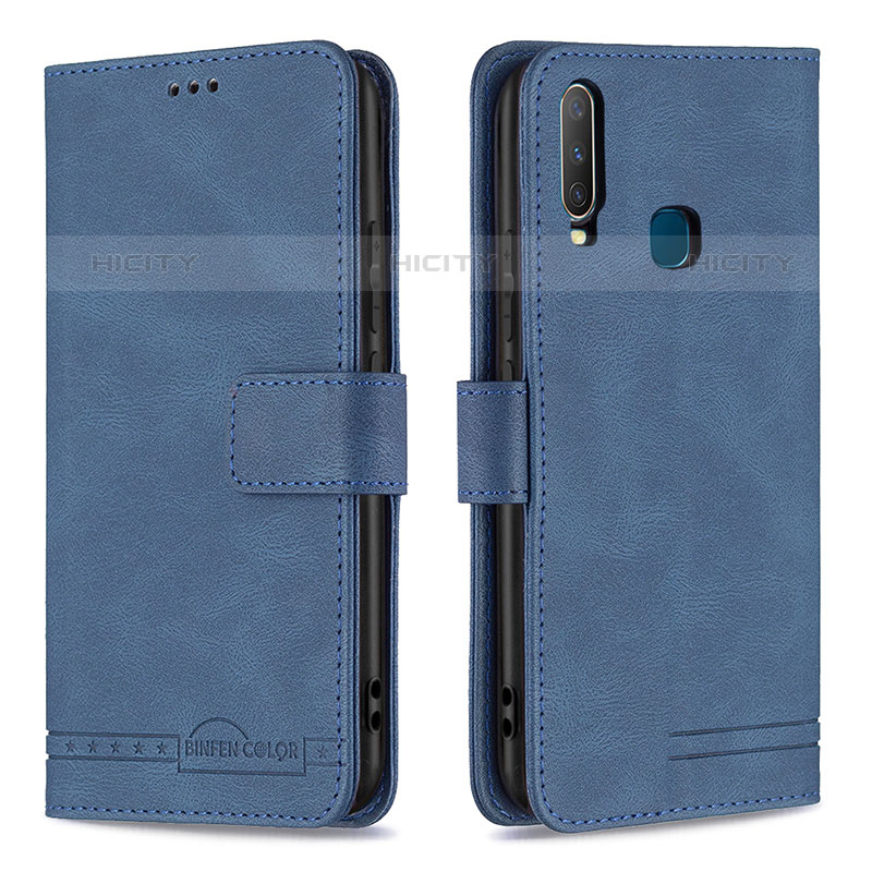 Funda de Cuero Cartera con Soporte Carcasa B05F para Vivo Y12