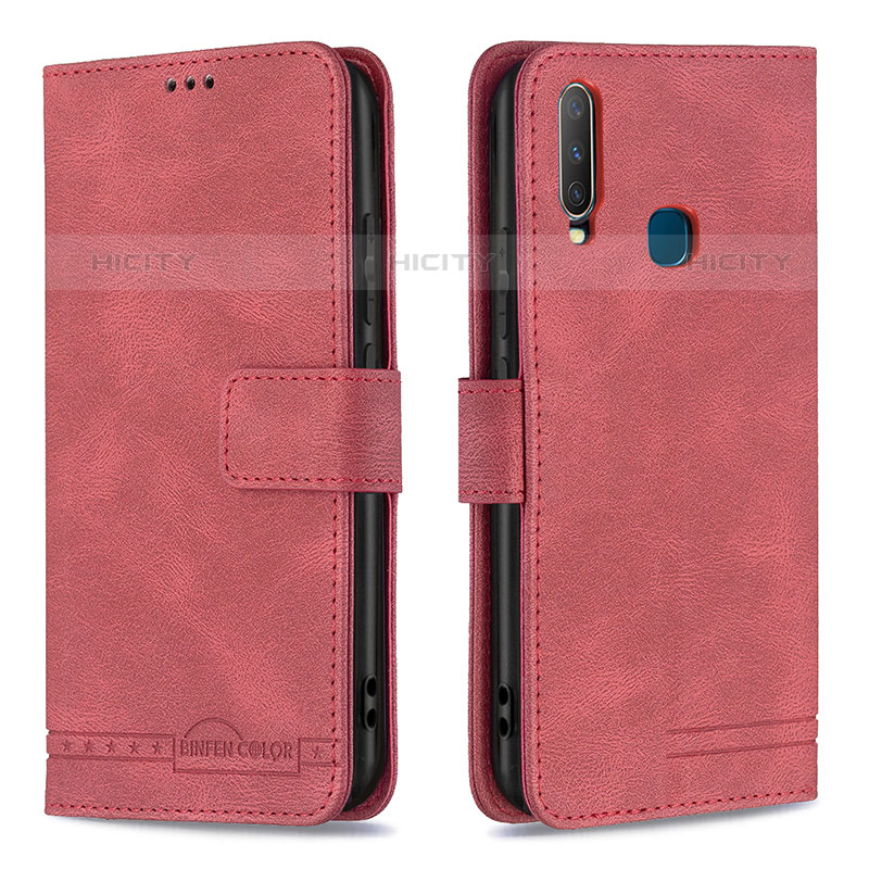 Funda de Cuero Cartera con Soporte Carcasa B05F para Vivo Y12