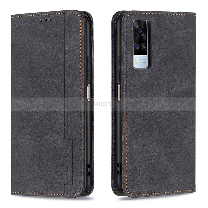 Funda de Cuero Cartera con Soporte Carcasa B05F para Vivo Y31 (2021)