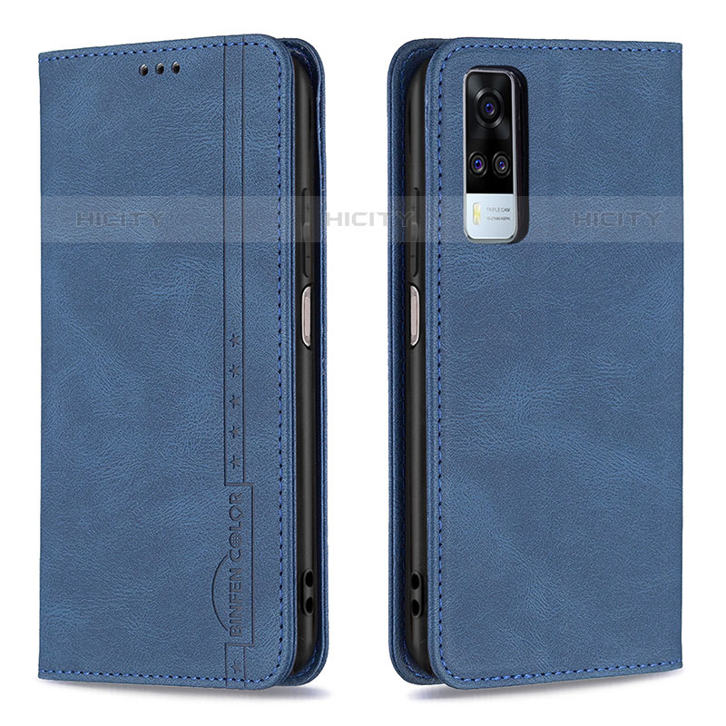 Funda de Cuero Cartera con Soporte Carcasa B05F para Vivo Y51A