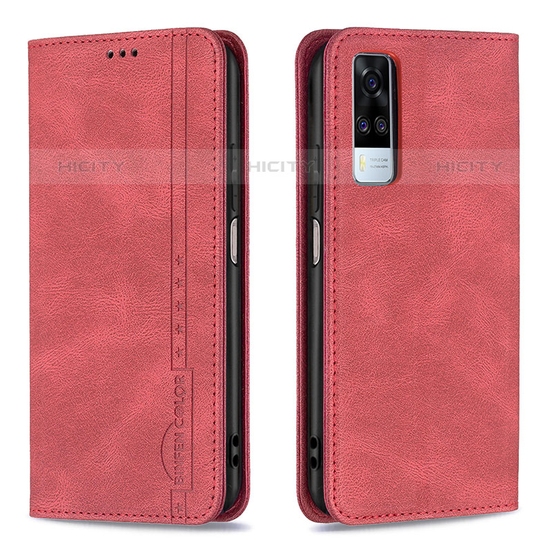 Funda de Cuero Cartera con Soporte Carcasa B05F para Vivo Y51A