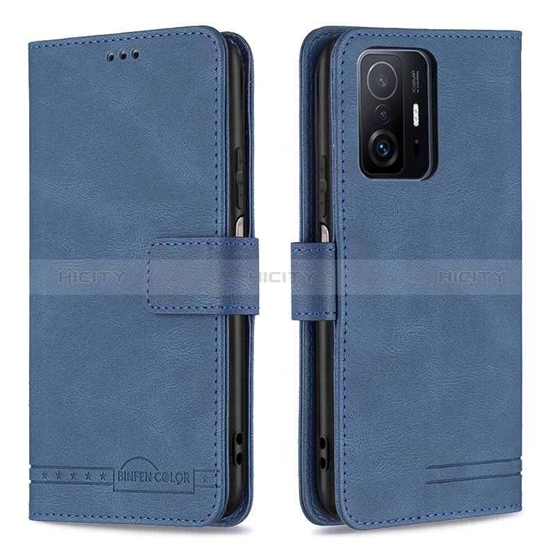 Funda de Cuero Cartera con Soporte Carcasa B05F para Xiaomi Mi 11T Pro 5G Azul