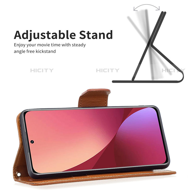 Funda de Cuero Cartera con Soporte Carcasa B05F para Xiaomi Mi 12 Pro 5G