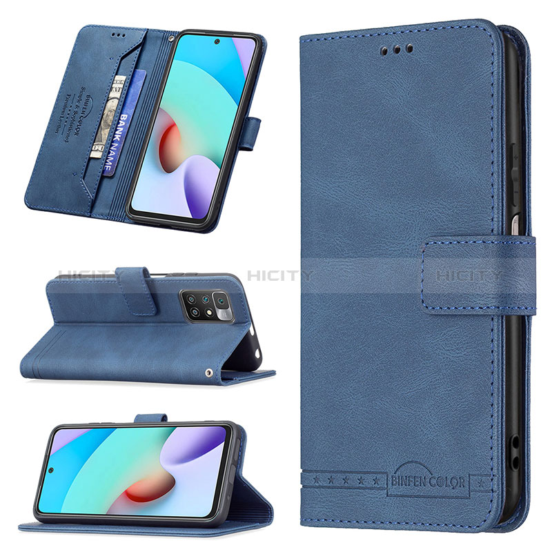 Funda de Cuero Cartera con Soporte Carcasa B05F para Xiaomi Redmi 10 (2022)