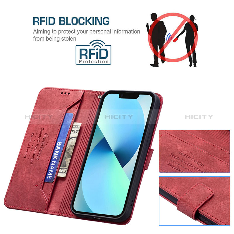 Funda de Cuero Cartera con Soporte Carcasa B05F para Xiaomi Redmi 9 Prime India