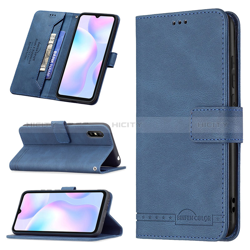 Funda de Cuero Cartera con Soporte Carcasa B05F para Xiaomi Redmi 9i