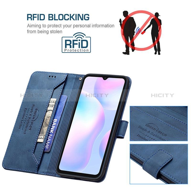 Funda de Cuero Cartera con Soporte Carcasa B05F para Xiaomi Redmi 9i