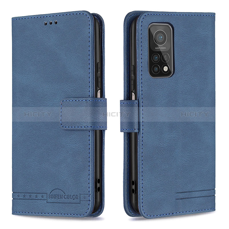 Funda de Cuero Cartera con Soporte Carcasa B05F para Xiaomi Redmi K30S 5G Azul