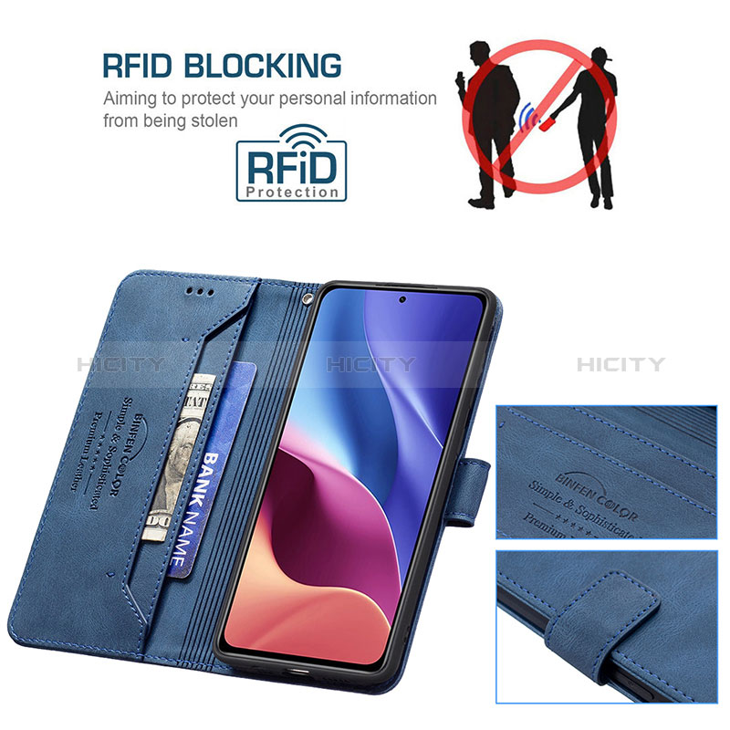 Funda de Cuero Cartera con Soporte Carcasa B05F para Xiaomi Redmi K40 Pro 5G