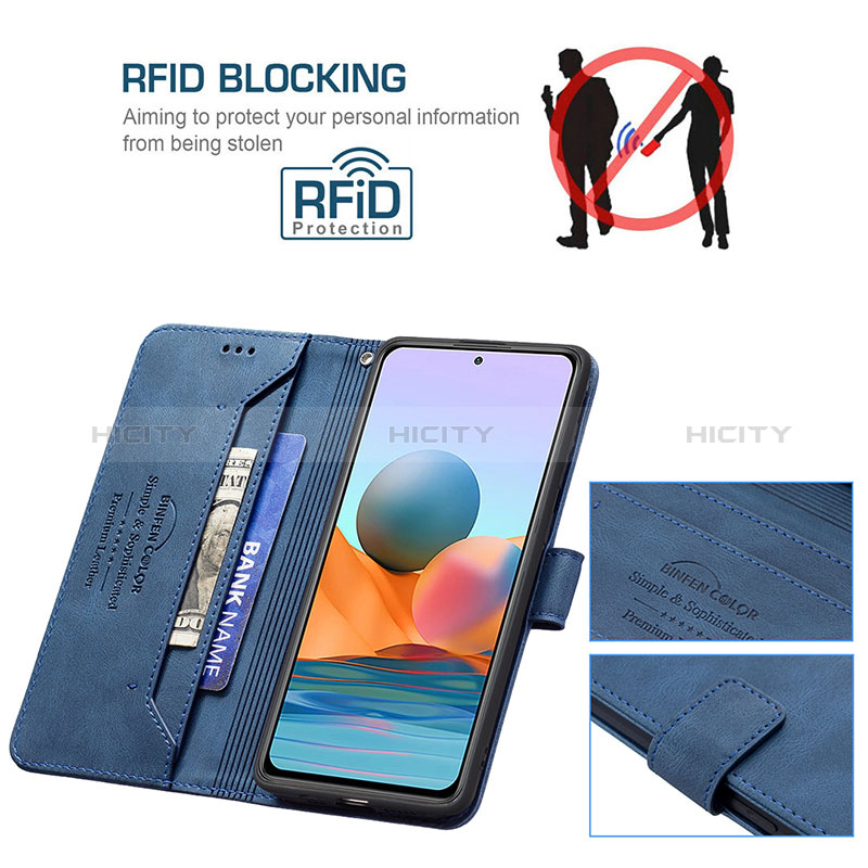 Funda de Cuero Cartera con Soporte Carcasa B05F para Xiaomi Redmi Note 10 Pro Max