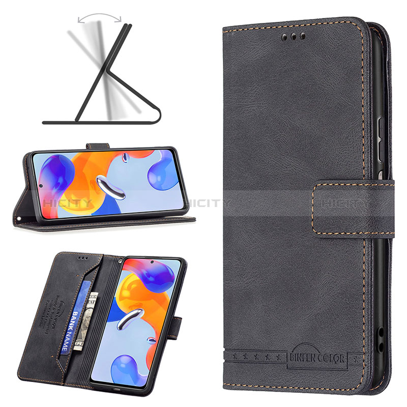 Funda de Cuero Cartera con Soporte Carcasa B05F para Xiaomi Redmi Note 11 Pro 4G