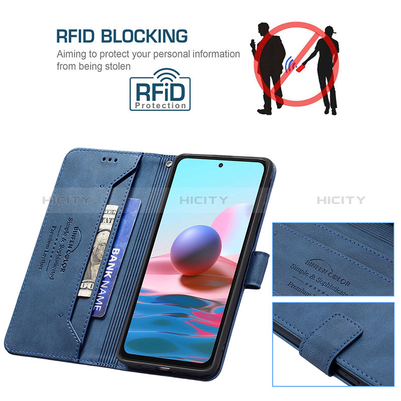 Funda de Cuero Cartera con Soporte Carcasa B05F para Xiaomi Redmi Note 11 SE India 4G