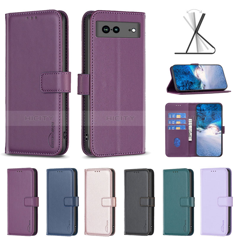 Funda de Cuero Cartera con Soporte Carcasa B06F para Google Pixel 7a 5G