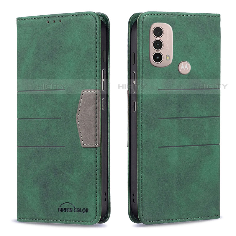 Funda de Cuero Cartera con Soporte Carcasa B06F para Motorola Moto E20