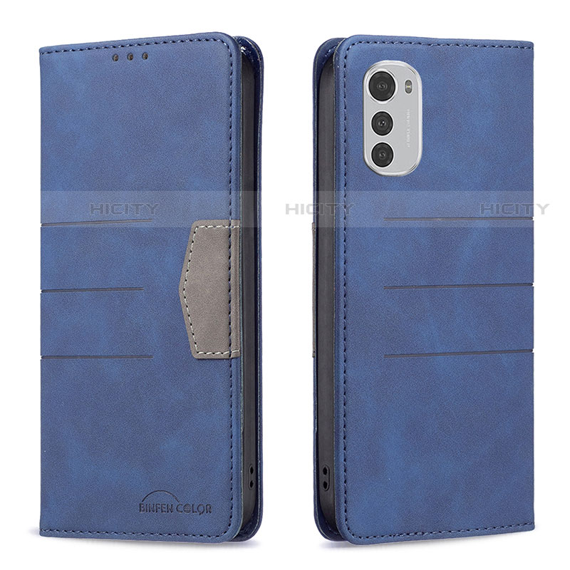 Funda de Cuero Cartera con Soporte Carcasa B06F para Motorola Moto E32s