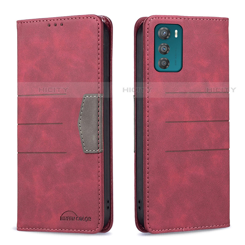 Funda de Cuero Cartera con Soporte Carcasa B06F para Motorola Moto G42