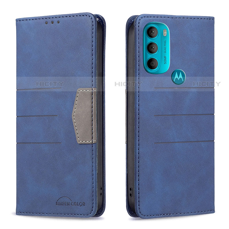 Funda de Cuero Cartera con Soporte Carcasa B06F para Motorola Moto G71 5G