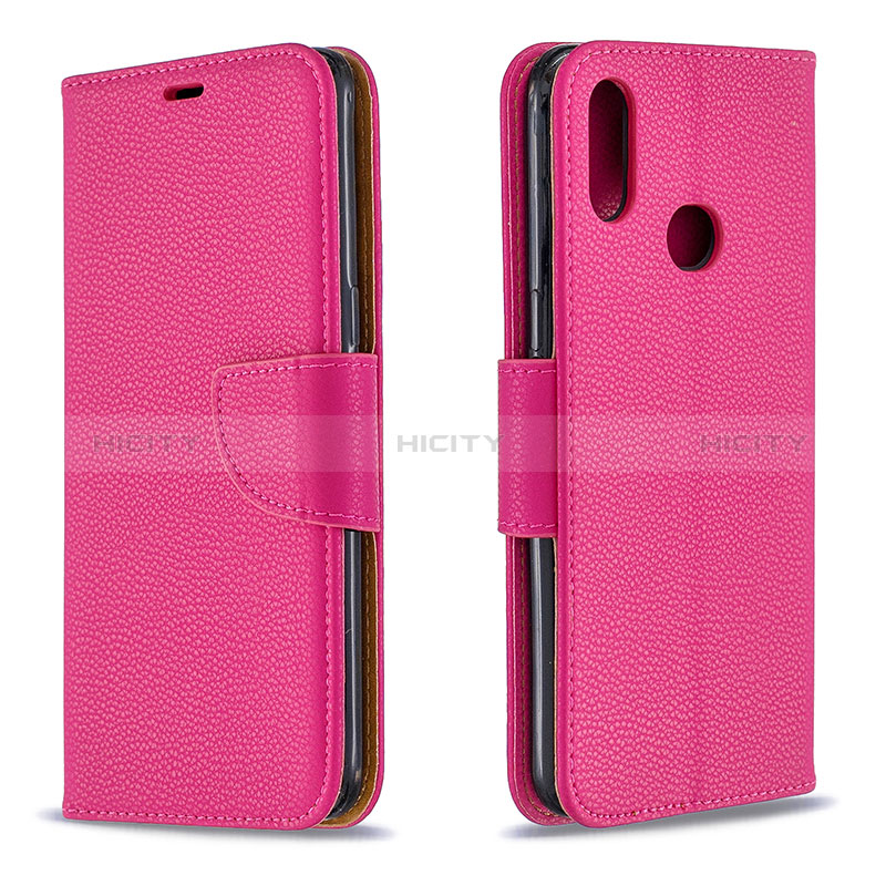 Funda de Cuero Cartera con Soporte Carcasa B06F para Samsung Galaxy A10s Rosa Roja