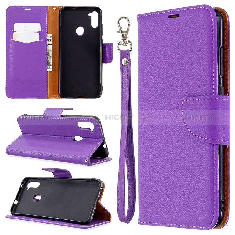 Funda de Cuero Cartera con Soporte Carcasa B06F para Samsung Galaxy A11