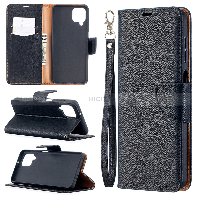 Funda de Cuero Cartera con Soporte Carcasa B06F para Samsung Galaxy A12 Nacho