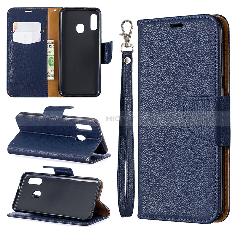 Funda de Cuero Cartera con Soporte Carcasa B06F para Samsung Galaxy A20e