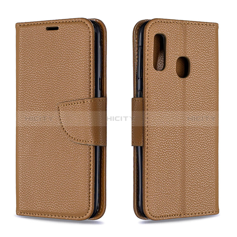 Funda de Cuero Cartera con Soporte Carcasa B06F para Samsung Galaxy A20e