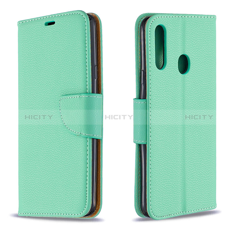 Funda de Cuero Cartera con Soporte Carcasa B06F para Samsung Galaxy A20s Verde