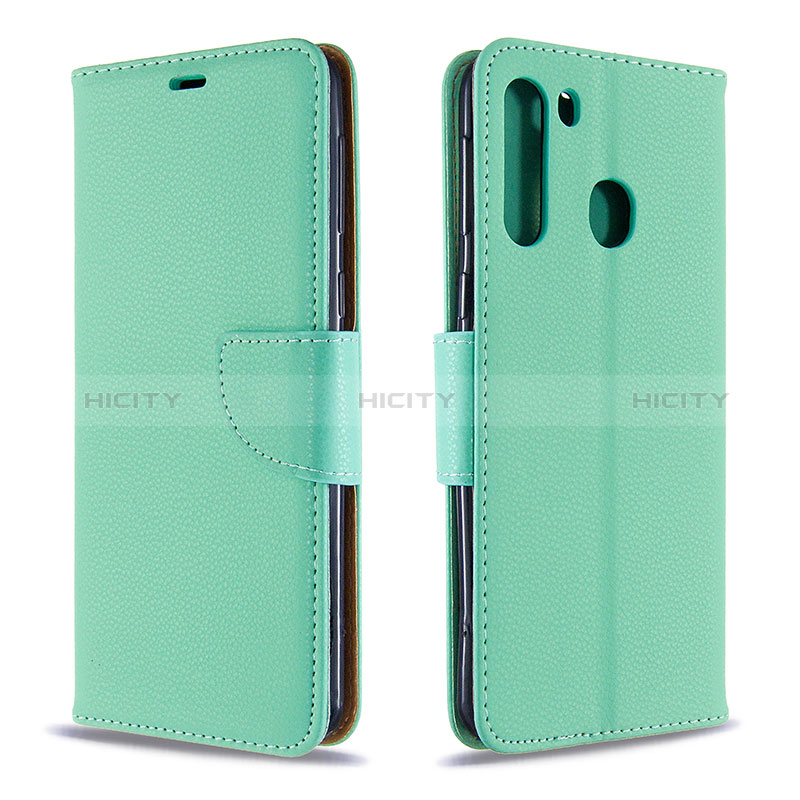 Funda de Cuero Cartera con Soporte Carcasa B06F para Samsung Galaxy A21