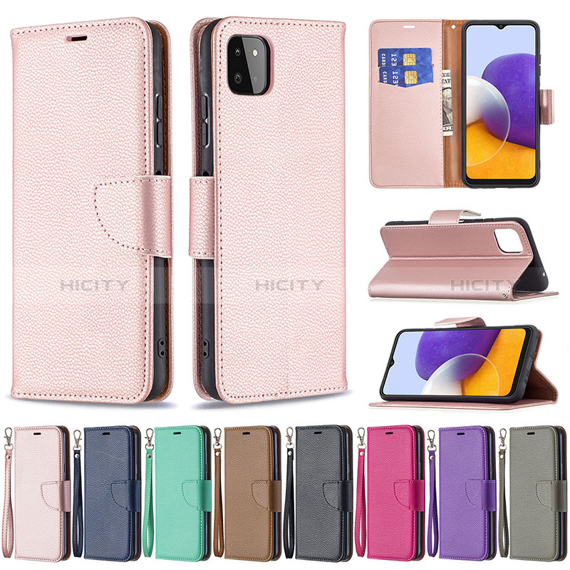 Funda de Cuero Cartera con Soporte Carcasa B06F para Samsung Galaxy A22s 5G