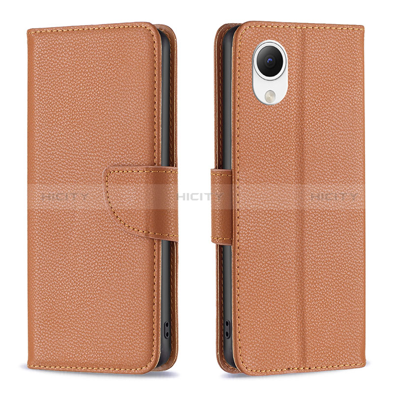 Funda de Cuero Cartera con Soporte Carcasa B06F para Samsung Galaxy A23e 5G Marron