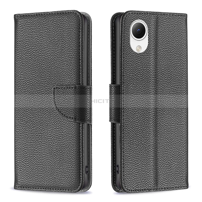 Funda de Cuero Cartera con Soporte Carcasa B06F para Samsung Galaxy A23e 5G Negro