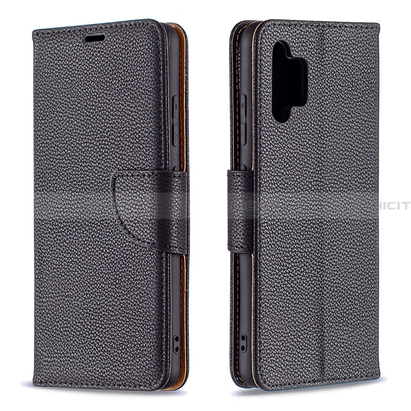 Funda de Cuero Cartera con Soporte Carcasa B06F para Samsung Galaxy A32 5G Negro