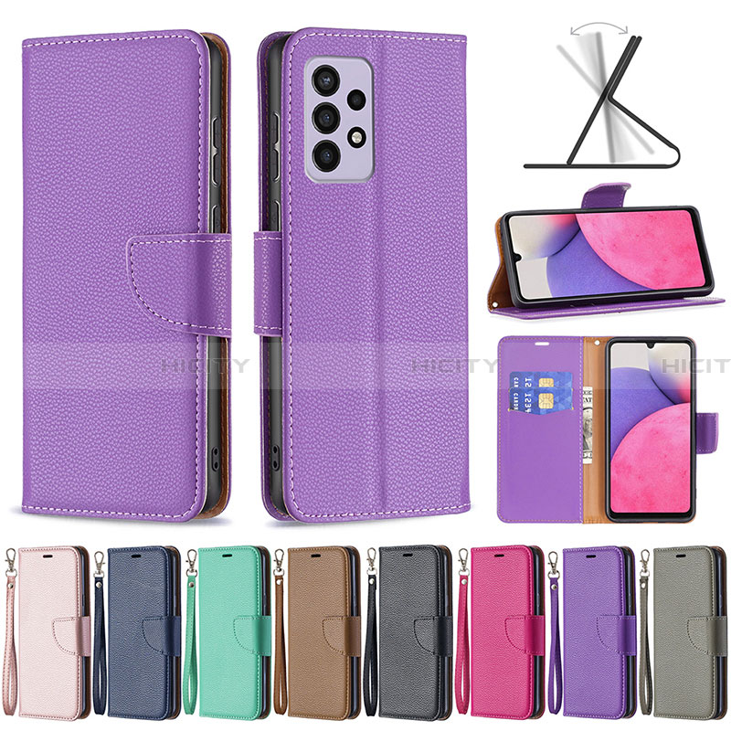 Funda de Cuero Cartera con Soporte Carcasa B06F para Samsung Galaxy A33 5G