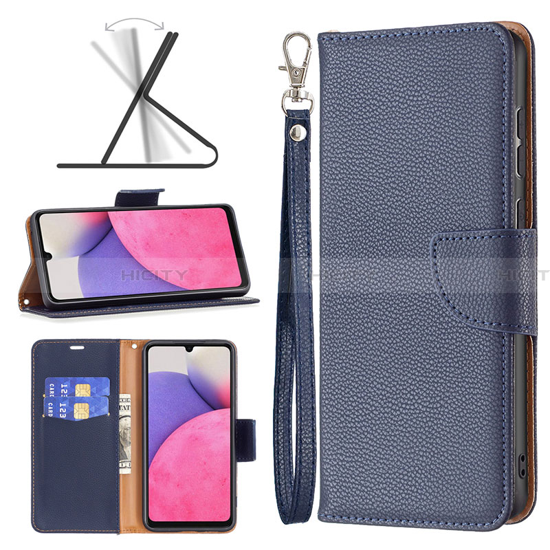 Funda de Cuero Cartera con Soporte Carcasa B06F para Samsung Galaxy A33 5G