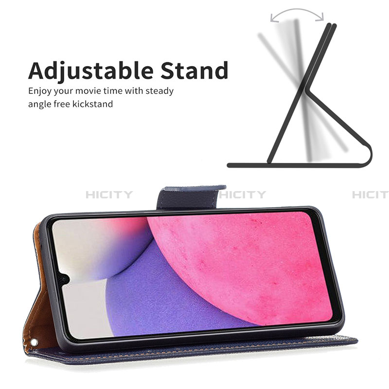 Funda de Cuero Cartera con Soporte Carcasa B06F para Samsung Galaxy A33 5G