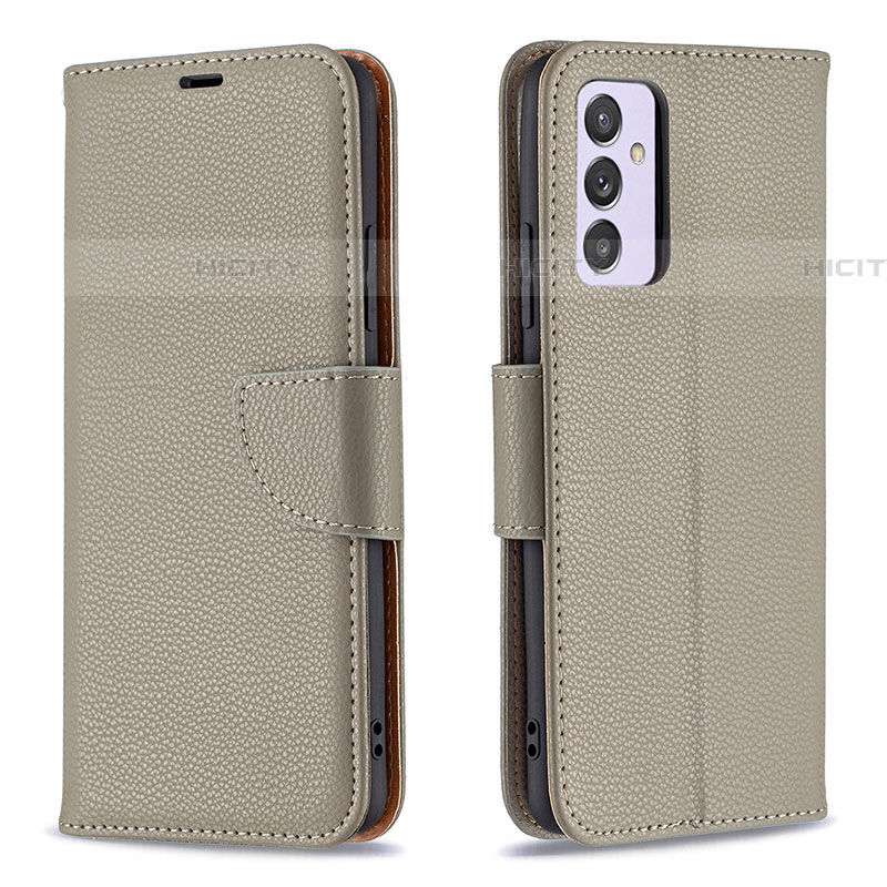 Funda de Cuero Cartera con Soporte Carcasa B06F para Samsung Galaxy A54 5G Gris