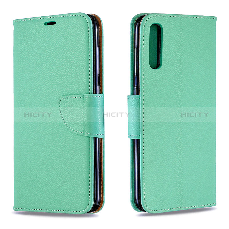 Funda de Cuero Cartera con Soporte Carcasa B06F para Samsung Galaxy A70 Verde