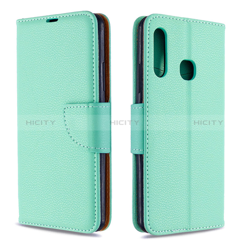 Funda de Cuero Cartera con Soporte Carcasa B06F para Samsung Galaxy A70E Verde