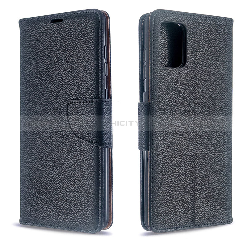 Funda de Cuero Cartera con Soporte Carcasa B06F para Samsung Galaxy A71 4G A715 Negro