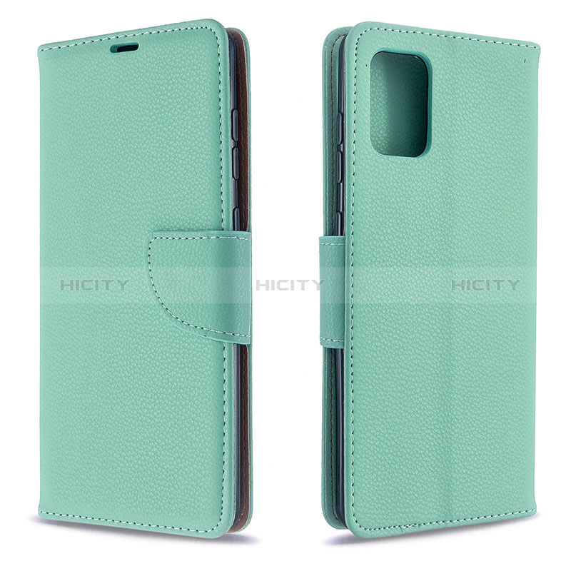 Funda de Cuero Cartera con Soporte Carcasa B06F para Samsung Galaxy A71 4G A715 Verde