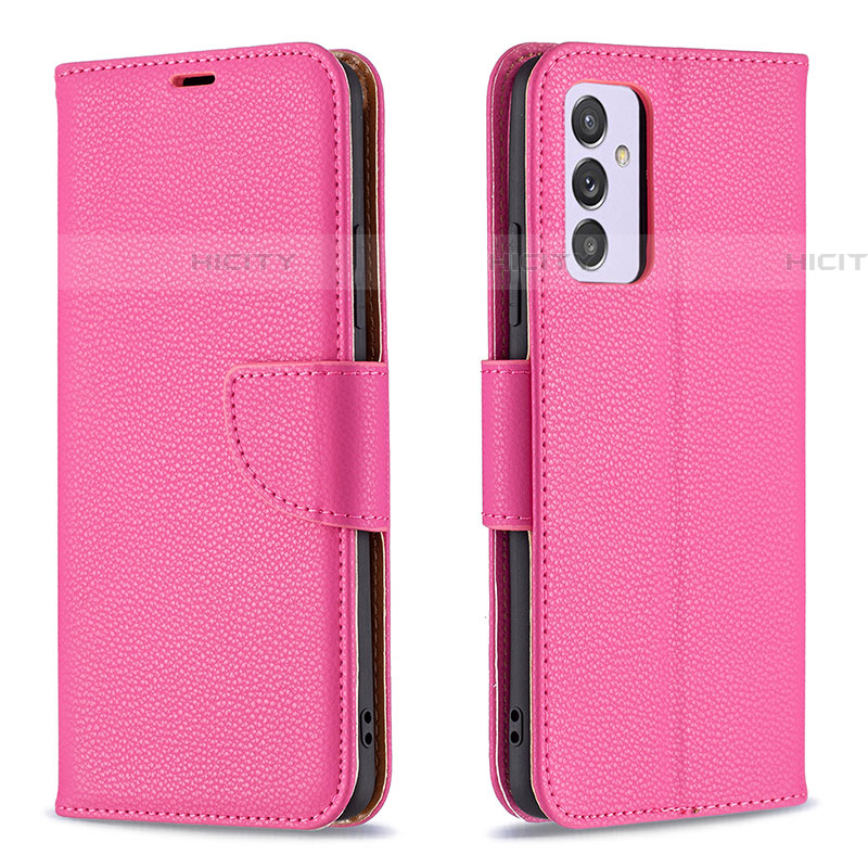 Funda de Cuero Cartera con Soporte Carcasa B06F para Samsung Galaxy A82 5G Rosa Roja