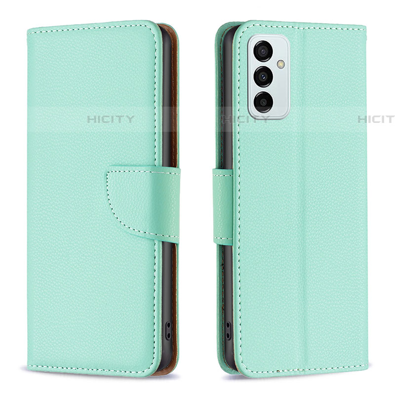 Funda de Cuero Cartera con Soporte Carcasa B06F para Samsung Galaxy F23 5G Verde