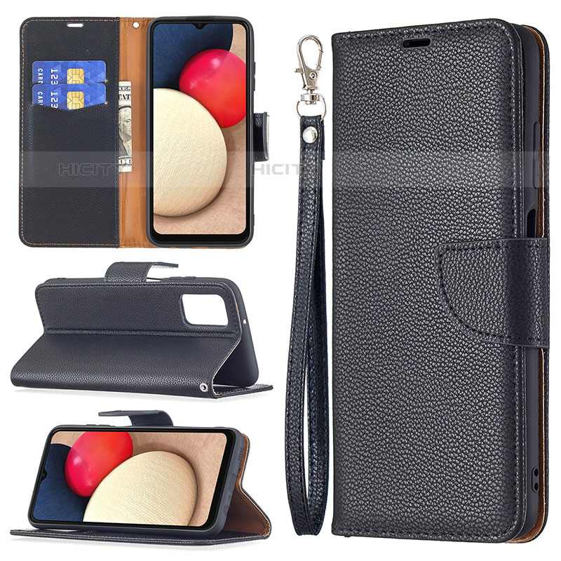 Funda de Cuero Cartera con Soporte Carcasa B06F para Samsung Galaxy M02s