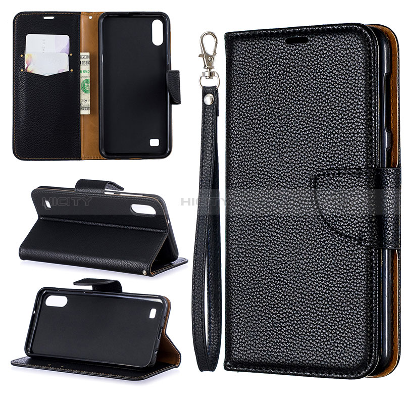 Funda de Cuero Cartera con Soporte Carcasa B06F para Samsung Galaxy M10