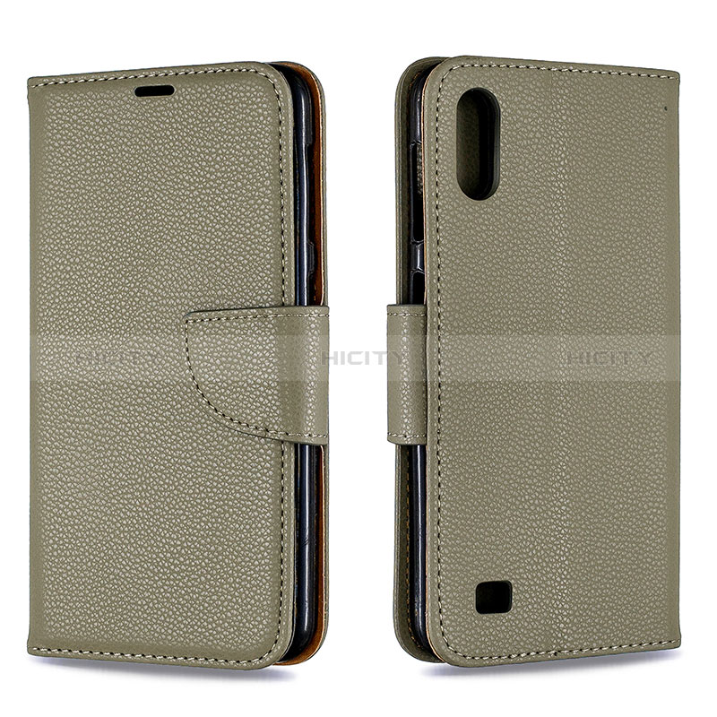 Funda de Cuero Cartera con Soporte Carcasa B06F para Samsung Galaxy M10